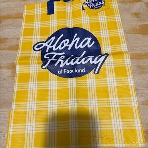 Aloha Friday Foodland Yellow Reusable Tote - NWT